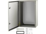 Custodia In Acciaio Nema 4X, 60 X 40 X 25 Cm - Scatola Di Commutazione Impermeabile E Antipolvere IP66 Per Uso Interno Ed Esterno