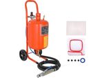 Sandblasting Master® - Sabbiatrice Mobile Da 18,92 L, Tubo Flessibile Di Lavoro Da 243,84 Cm Con Pressione Di Lavoro Di 60-110 Psi - Ideale Per La Rimozione Della Ruggine, La Sverniciatura, La Rimozione Delle Macchie E La Lucidatura Di Grandi Superfici.