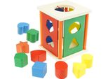 Figure Di Legno Per L'ordinamento Delle Forme Blocchi Colorati Per L'apprendimento