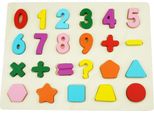 Puzzle Di Legno Segni Numerici Imparare A Contare