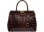 Borsa Da Donna Italiana, Vera Pelle, Pelle Naturale, Marrone