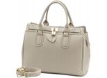 Borsa Grande Da Donna Vera Pelle Taupe Cartella Shopper A4