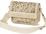 Massimo Connti Borsa Messenger Da Donna Beige Traforata Con Tracolla