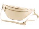 Borsa Da Donna In Pelle Italiana, Borsa A Vita, Vera Pelle, Borsa Messenger Beige