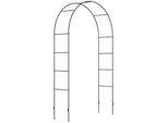 Fortuna Lai Rosenbogen Arco Metallico Arco Da Giardino Piante Rampicanti Piante Rampicanti Nero 140X40X240Cm
