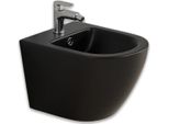 Bidet Sospeso Tondeggiante Nero Opaco | Folk