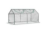 Serra In Pvc Fortuna Lai Con Finestra, Serra In Pvc 120X60X60 Cm, Serra Trasparente Per Pomodori E Semenzaio Per Piante