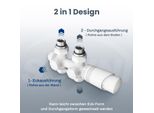 Sonni Multiblock Set: Raccordo Per Radiatore Con Termostato, Collettore Per Rubinetto, Valvola E Accessori Per Il Riscaldamento In Bianco, Disponibile In Versione Angolare E Diritta