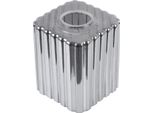 Paralume Riffle Grafite Cubo 10 Cm – Elegante Paralume In Vetro Per Un'illuminazione Interna Moderna