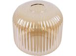 Paralume Riffle Color Miele, Cilindrico, 15 Cm – Elegante Paralume In Vetro Per Un'illuminazione Calda Degli Ambienti