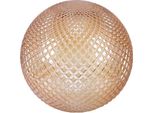 Paralume Cannes Color Miele Sferico 25 Cm – Elegante Paralume In Vetro Per Un'illuminazione Interna Calda