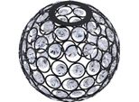 Paralume Crystal Nero Sfera 14 Cm – Elegante Paralume In Vetro Per Un'illuminazione Interna Moderna
