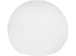 Paralume Riffle Bianco Sfera Grande 29 Cm – Elegante Paralume Rotondo In Vetro Per Un'illuminazione Moderna