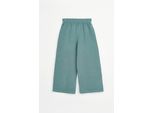 Mod Jeans | Pantaloni Da Bambina - Gamba Larga - Taglia 128 (7-8 Anni) - Smeraldo - Lino - Leggeri E Traspiranti