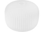 Paralume Riffle Bianco Cilindrico 25 Cm – Elegante Paralume In Vetro Per Un'illuminazione Di Classe