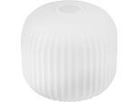 Paralume Riffle Bianco Cilindrico 20 Cm – Elegante Paralume In Vetro Per Un'illuminazione Interna Moderna