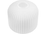 Paralume Riffle Bianco Cilindrico 15 Cm – Paralume Moderno In Vetro Per Un'illuminazione Interna Elegante