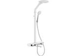 Mexen Blaze Set Doccia A Parete Con Soffione E Rubinetto, Bianco/Cromo - 78109-20