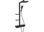 Mexen Saxx Set Doccia Esterno Con Soffione E Miscelatore, Nero - 78102-70