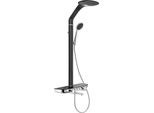 Mexen Blaze Set Doccia Esterno Con Soffione E Miscelatore, Nero/Cromo - 78109-71