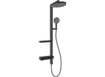 Mexen Dizzy Set Doccia Esterno Con Soffione E Rubinetto, Nero - 78104-70