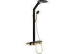 Mexen Bolt Set Doccia Esterno Con Soffione E Rubinetto, Nero/Oro - 78108-75