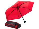 Taschenregenschirm EUROSCHIRM Dainty, rot, Damen, rot, Bezug: 100% Polyester, uni, Regenschirme, besonders leicht, super flach und extra klein