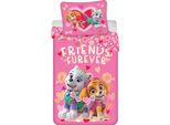 Paw Patrol Bettbezug Rosa 140 X 200 Cm - 70 X 90 Cm - Baumwolle