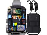 Xtrobb Organizzatore Auto Bambini Impermeabile Con 10 Tasche Nero - Accessori Organizzatore Sedile Posteriore Auto - Protezione Sedile Auto 25051