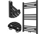 Granitan | Radiatore Da Bagno Raven - 80X50 Cm - Nero - Design Moderno - Funzionale Ed Elegante