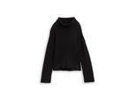 Tom Tailor Damen Oversize Rollkragenpullover, Schwarz, Uni, Gr. Xxl