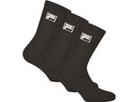 Fila Calzini Da Tennis Uomo Donna F9000 Equipaggio 3 Paia - Colore: Nero - Taglia: 39-42