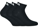 Fila Quarter Socks 3-Pack Nero 35-38 Misto Cotone