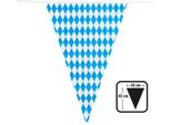 Ghirlanda Bavarese Per La Decorazione Della Stanza Blu E Bianca - Taglia Unica