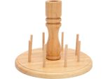 Portafilo In Legno 8 Bobine In Legno Di Faggio Per Ricamo E Quilting, Strumenti Per Il Cucito