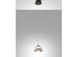 Arabella - Lampada A Sospensione Singola Di Fabas Luce - Led 8W - Lampada Da Soffitto Diametro 14Cm Fumè