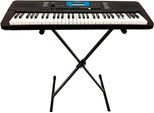 Home-Keyboard CLIFTON M211 inklusive Keyboardständer, silber (silberfarben), Tasteninstrumente, Jungen, B/H/L: 96cm x 13cm, B:96cm H:13cm