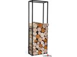 Porta Legna In Acciaio Grezzo Cornel 50 X 150 Cm
