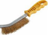 Wolfcraft 1 Spazzola Metallica Manuale Manico In Plastica, Ottone