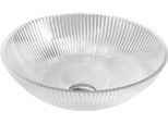 Mexen Zuri Lavabo In Vetro Da Appoggio 39 X 39 Cm, Trasparente - 24193900