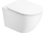 Mexen Lena Wc Senza Bordi Con Tavoletta Slim A Chiusura Rallentata, Duroplast, Bianco Lucido - 3022L4000