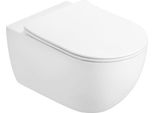 Mexen Carmen Vaso Wc Rimless Tornado Con Sedile A Chiusura Rallentata Slim, Duroplast, Bianco Lucido - 3088L4000T