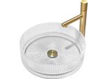 Mexen Eiva Lavabo Da Appoggio In Vetro 39 X 39 Cm, Trasparente - 24163900