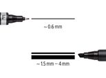 Staedtler 348 B-9 Staedtler Pennarello A Due Punte Lumocolor Perm Nero 10 Pezzi