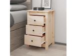 Vidaxl Comodino 40X35X61,5 Cm In Legno Di Pino Massiccio