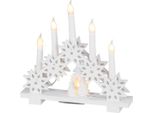 Portacandele Magichome Natale, 6X Led Bianco Caldo, 2Xaa, Per Interni, 32X5X30,5 Cm