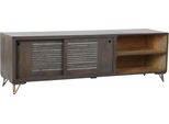 Mobile Tv Dkd Home Decor Metallo Marrone Legno Di Mango 160 X 40 X 50 Cm