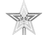 Decorazione Magichome Natale, 1 Pz, 19,5 Cm, Stella, Argento, Per Albero Di Natale