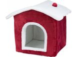 Trixie Xmas Letto Casa Gatto Rosso / Bianco