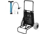 Vevor Carrello Da Spiaggia Carrello Da Sabbia, Carrello Da Spiaggia 74,84 Kg Di Portata, Carrello Da Sabbia Pieghevole In Acciaio Da 69 A 114 Cm Regolabile In Altezza, Carrello Robusto Per La Spiaggia